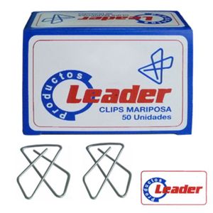 Clip Mariposa Leader Cajax50 Unidades