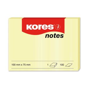 Nota Autoadhesiva 75X100Mm Amarillo Kores