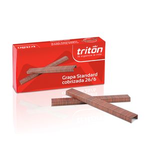Grapa Estándar Cobrizada 26/6 Caja x 5000