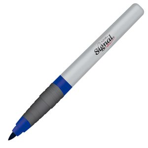 Marcador Permanente Punta Fina Azul