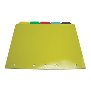 Separador Pasta de Argolla 105 5 Colores