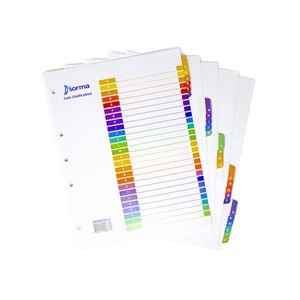 Separador Pasta de Argolla 105 Alfabético