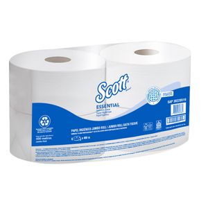 Papel Higiénico Hoja Sencilla 400M Blanco Scott Paquete x 4