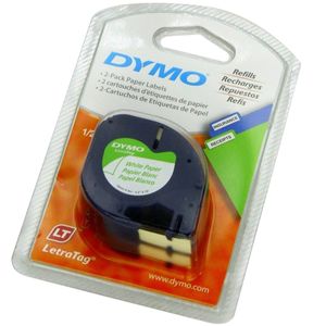 Cinta de papel Dymo letratag 12mm x 4mm