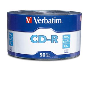 Cd-r Verbatim 52x 80min paquete x 50 Und