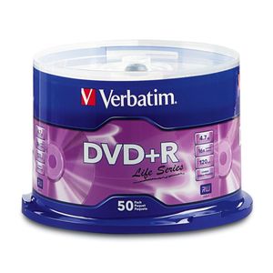 Dvd+r Verbatim 4.7gb paquete x 50 und