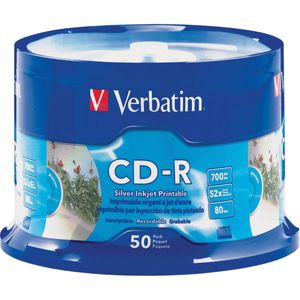 Cd-r Verbatim 700mb 52x paquete x 50 Und