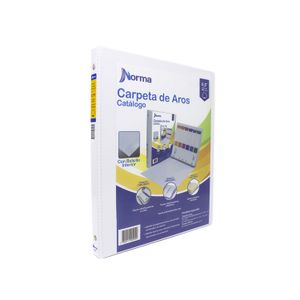 Carpeta de 3 Argollas  105 Blanca 0.5 "Norma