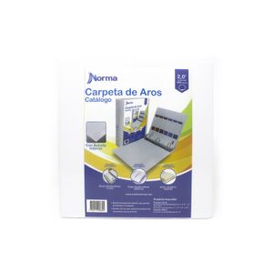 Carpeta de 3 Argollas  105 Blanca 2" Norma