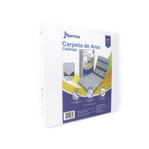 Carpeta de 3 Argollas  105 Blanca 2" Norma