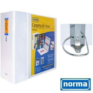 Carpeta de 3 Argollas  105 Blanca 3"  Norma