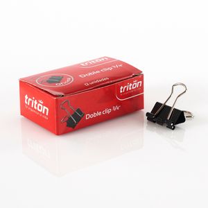 Gancho Manecilla Doble Clip 3/4Pul 1.9Cm Caja x 12