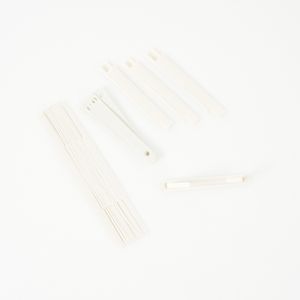 Gancho Legajador Plástico Blanco Paquete x 20