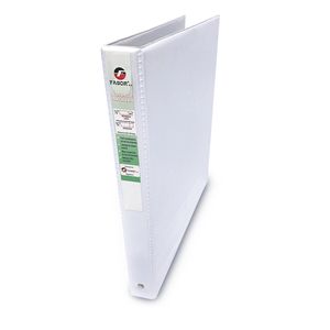 Carpeta de 3 Argollas  105 Blanca 0.5 "