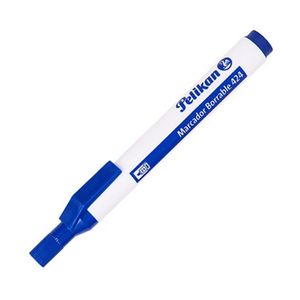 Marcador Borra Punta Biselada Azul Pelikan