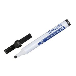 Marcador Borra Punta Biselada Negro Pelikan