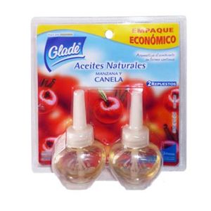 Repuesto Ambientador  Electico Aceite Canela X42Cc Glade Paquete *2