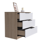 Comoda-3-cajones-Kaia-RTA-rovere-blanco
