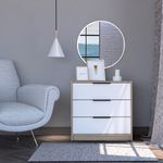 Comoda-3-cajones-Kaia-RTA-rovere-blanco