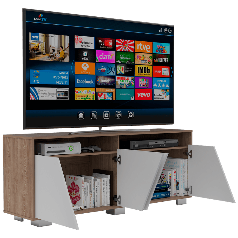 Rack-para-tv-Fraktal-RTA-blanco-miel