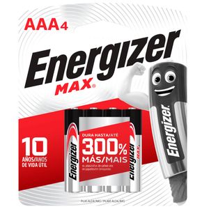 Pila Alcalina Tipo Aaa Energizer Blíster x 4