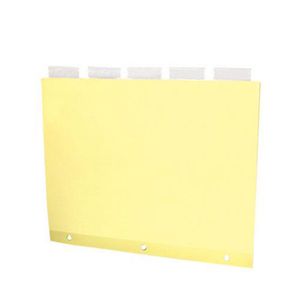 Separador Pasta Arg 105-5 Amarillo Pqt*5