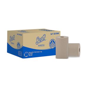 Toalla Manos Rollo 100 Mts Natural Hoja Sencilla 30240057