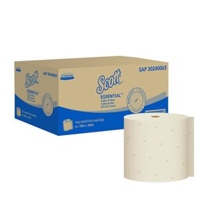 Toalla Manos Rollo 100 Mts Natural Hoja Doble 30240063
