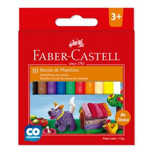 Plastilina Barra Corta Faber Castell Caja*10