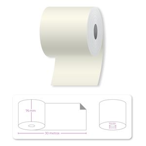 Rollo Químico 76Mm x 30M 2 Partes Core 12.5