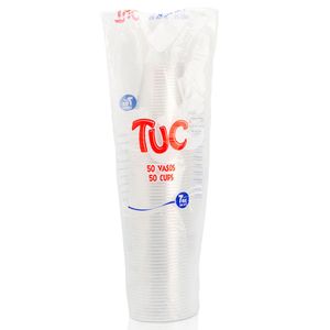 Vaso Plástico 7 Onz Transparente Tuc Pqtx50