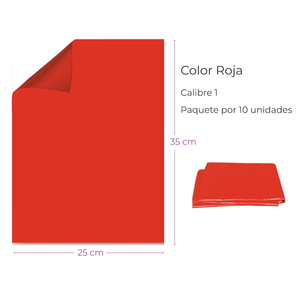Bolsa Plástica Blanca 25X35Cm Calibre 1 Alta Densidad Material Recuperado Paquete  X 10