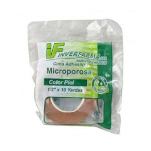 Cinta Micropor Piel 1 Pulgada X 10 Metros Con Empaque Inverfarma