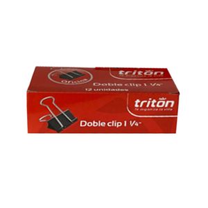 Gancho Manecilla Doble Clip 1 1/4 Pulgada 3Cm Triton