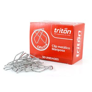 Clip Tipo Mariposa Triton Caja X 50