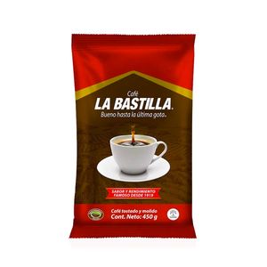 Café Molido Tradicional Tipo 3 Fuerte La Bastilla X 450Gr