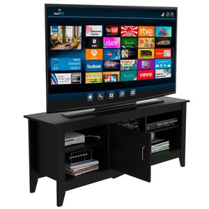 Rack Essential Tv 65 Con Puerta Wengue