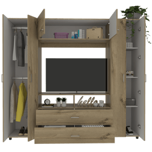 Closet Manila Z 200 X 180 X 50 Rta Duna + Blanco