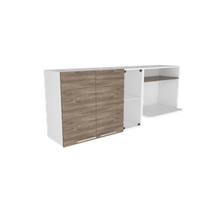 Gabinete Superior Gina Cocina Rta Blanco + Siena