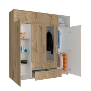Armario Luque 200 X 204 X 50 Rta Duna + Blanco
