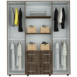 Closet Fontan 180 X 150 X 50 Rta Coñac + Blanco
