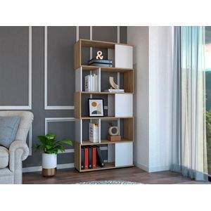 Biblioteca Noah 175 X 80 X 29 Rta Macadamia Blanco