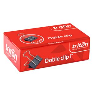 Gancho Manecilla Doble Clip 1 Pulgada 2.5Cm Triton