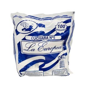 Cuchara Plástica Desechable Pequeña Blanca Paquete X 100