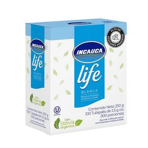 Azúcar Blanca Life Tubipack X2.5Gr Incauca Paquetex100