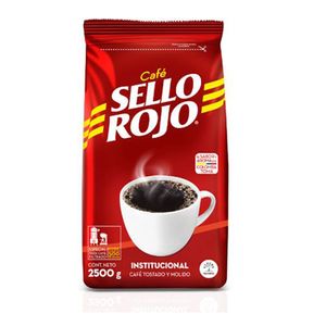 Café Molido Institucional Tipo 3 Sello Rojo X2500Gr