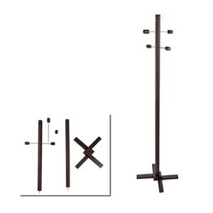 Perchero Pie Redondo Wengue 149Cm Desarmable Artecma