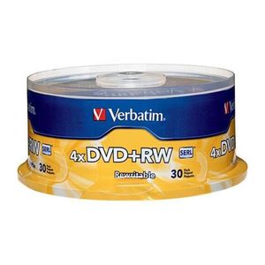 Dvd+Rw Regrabable 4.7Gb 4X120Min Verbatim Paquetex30