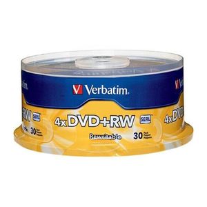 Dvd+Rw Regrabable 4.7Gb 4X120Min Verbatim Paquetex30
