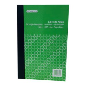 Libro De Actas Oficio 50 Hojas 100F Pasta Dura 10161 Pappyer